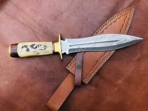 Royal Damascus Hunting Dagger