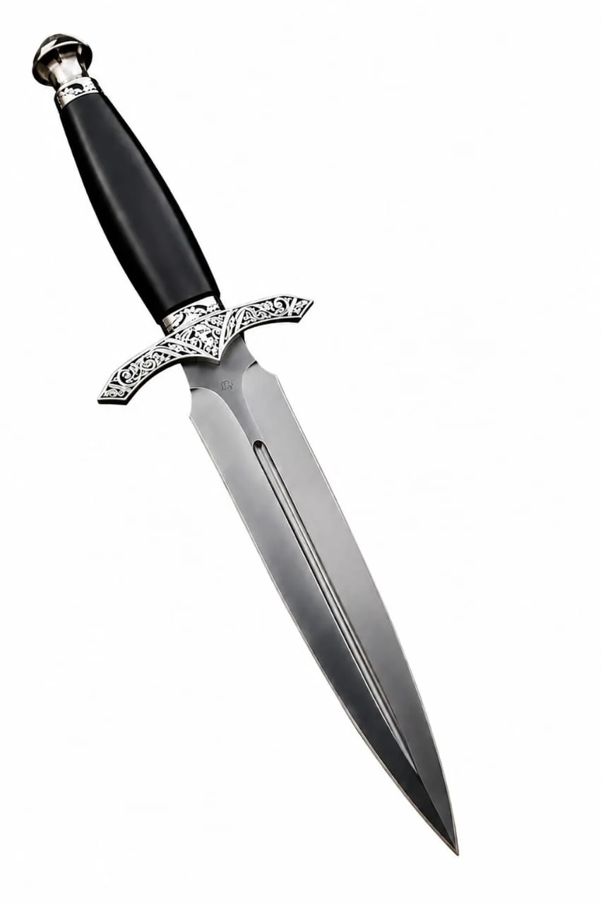 Premium Demascus Stainless Steel Sword with Handcrafted Leather Sheath