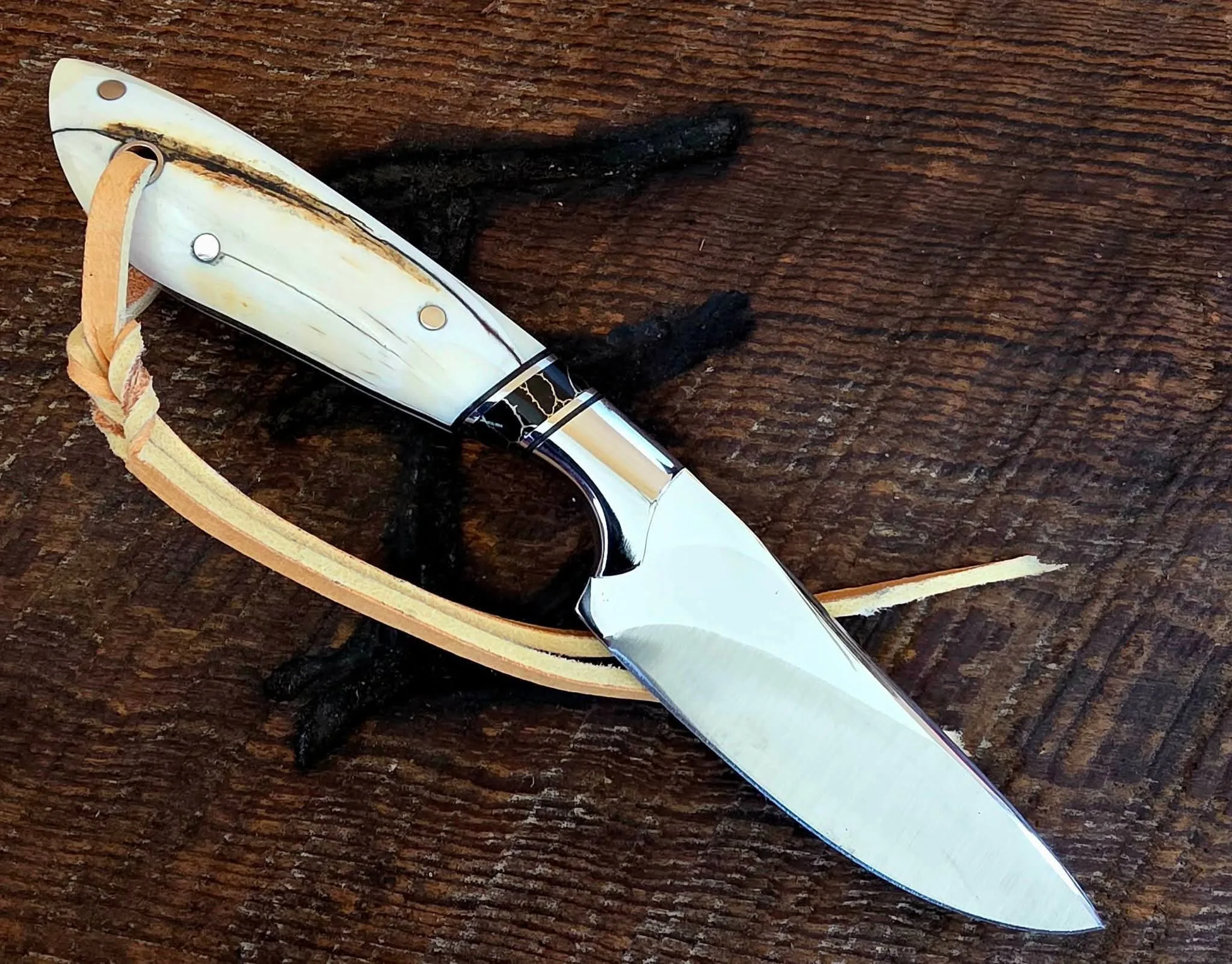 NorthSteel Premium Bone Handle Skinner Knife